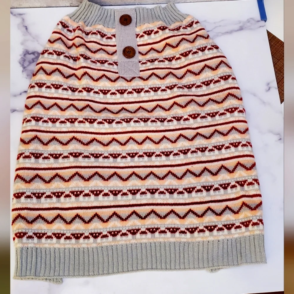 Vibrant Life acrylic knit dog sweater size L - Picture 1 of 4